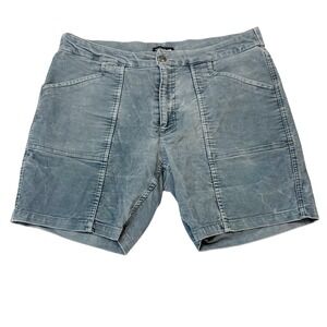 Toad&Co Mens 36 Blue Corduroy Shorts Organic Cotton Stretch Boundless Short